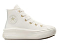 Tenis Converse CTAS Move Hi Blanco y Dorado para Niña