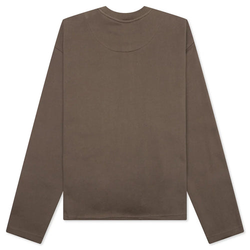 Holiday Honor the Gift Raw Edge Pullover Grey
