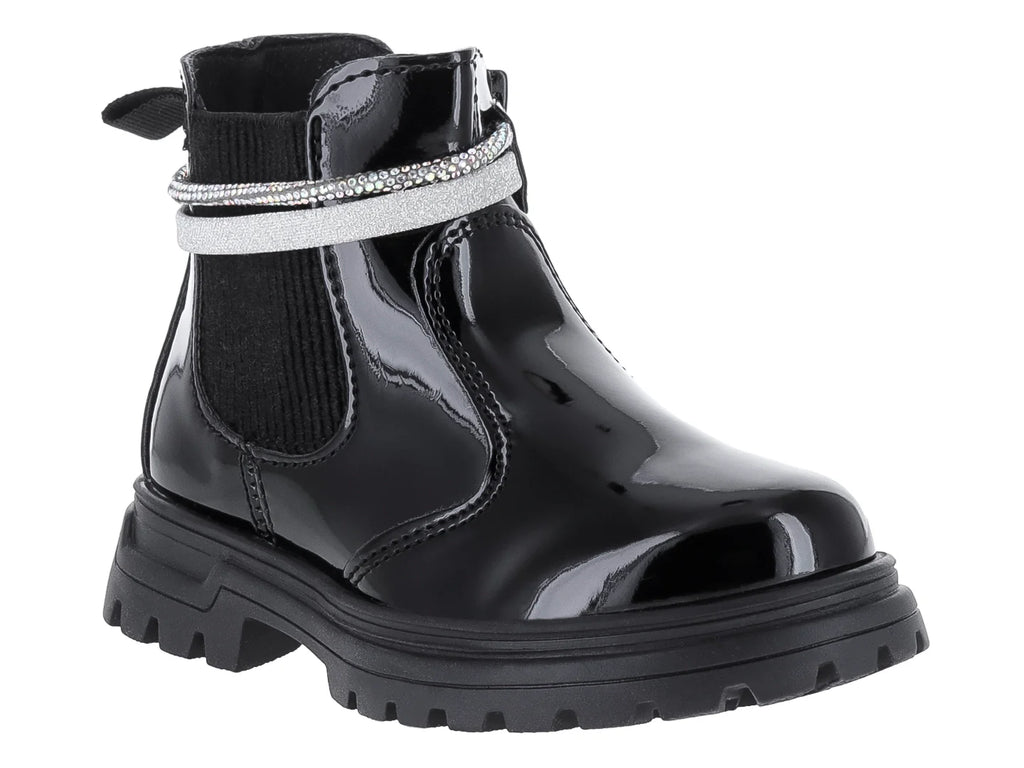 Botas YUYIN de Charol Negro para Niña