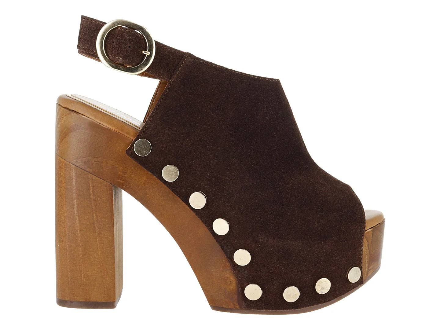 Sandalias de Tacón Edimag Gamuza Color Ferrero para Mujer