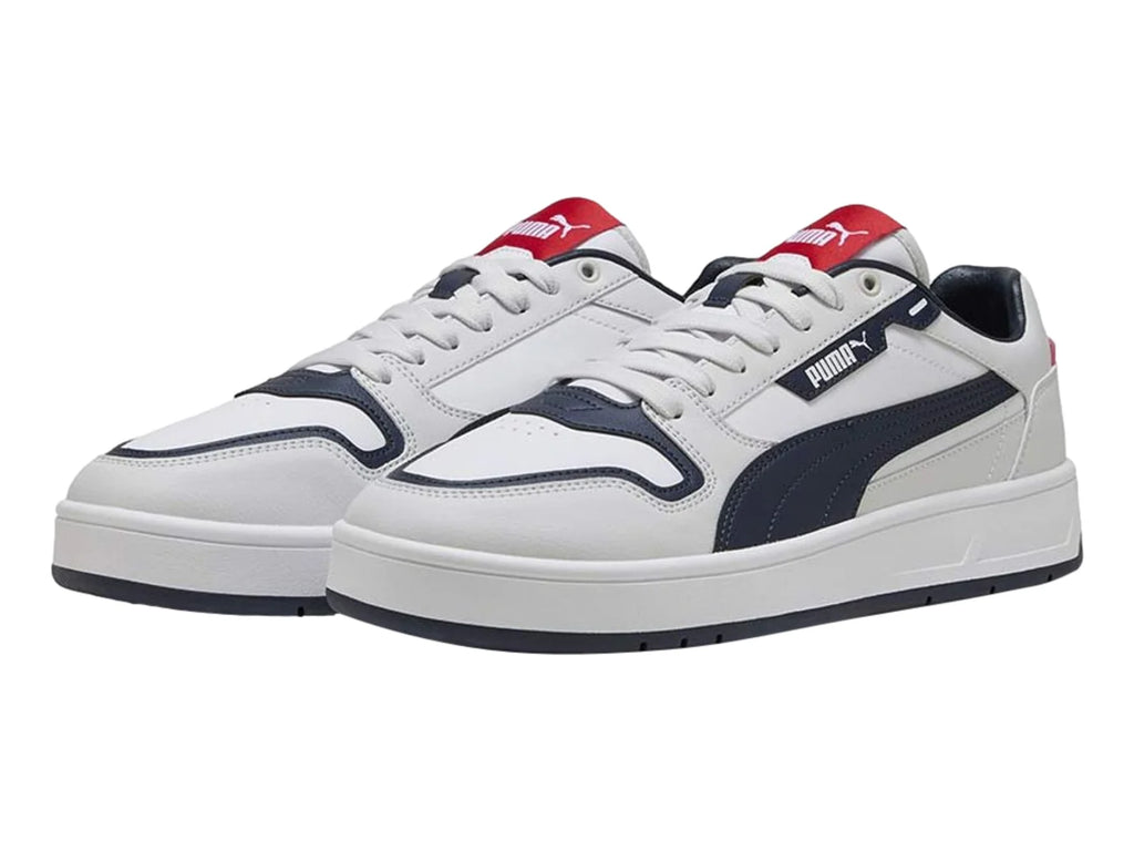 Tenis Puma Court Classic Street Blanco y Azul para Hombre