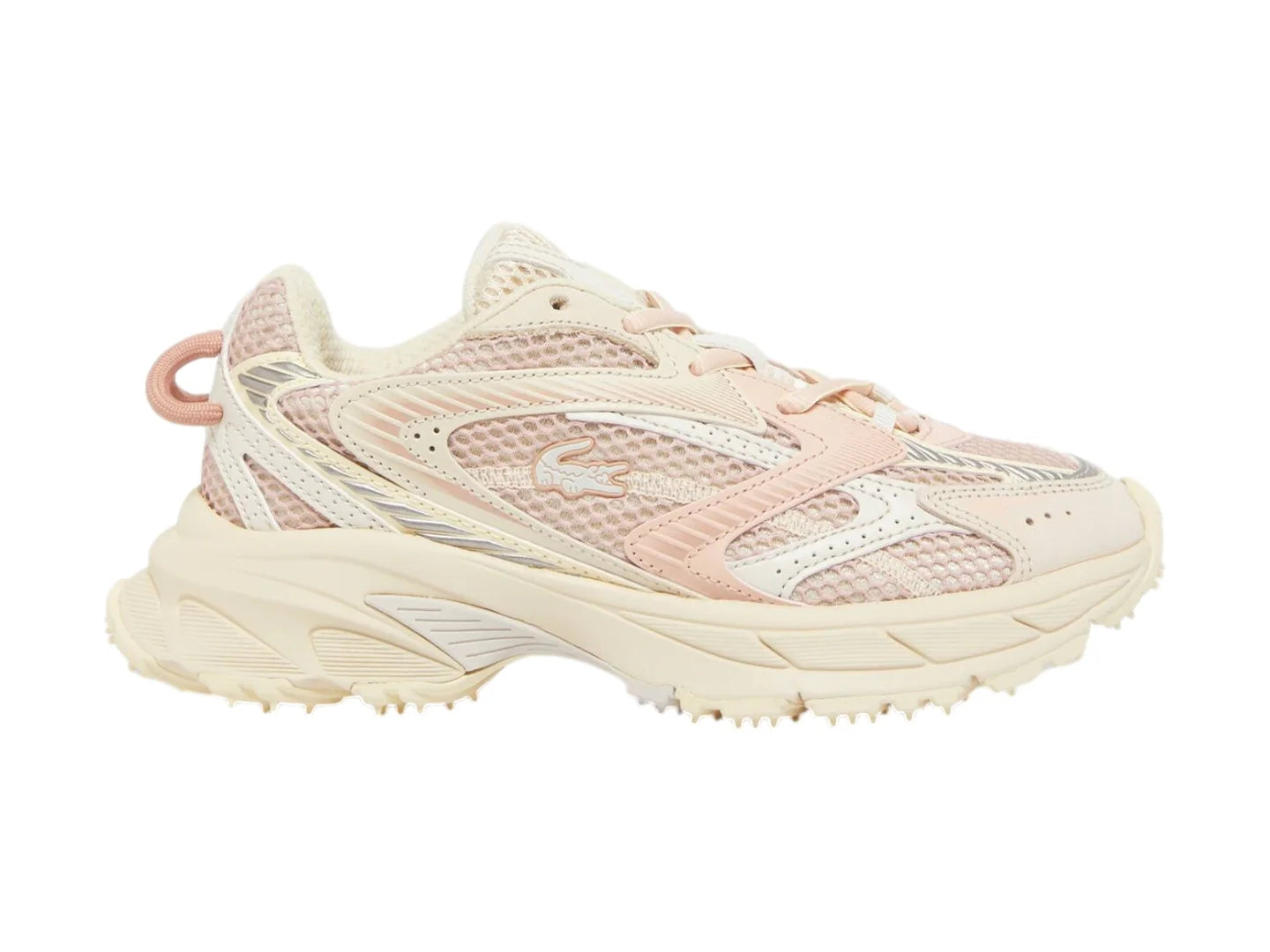 Tenis Lacoste L003 Neo Shot Blanco y Rosa para Mujer