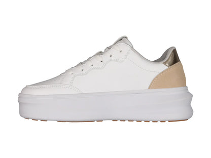 Tenis Charly Blancos con Detalles Camel para Mujer