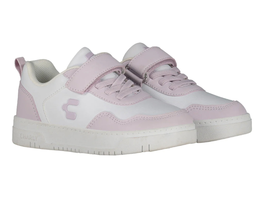 Tenis Charly Blanco y Rosa para Niña