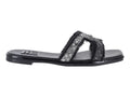 Sandalias Luna Rosa Negro Plata para Mujer