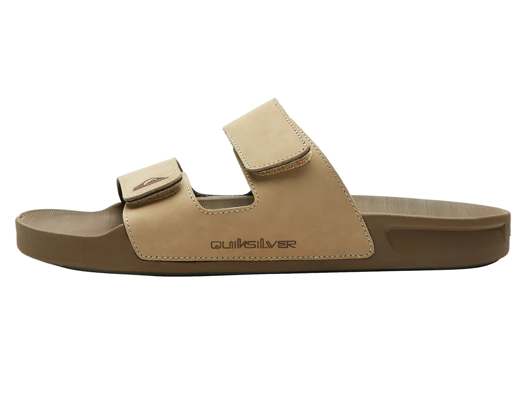Sandalias Quiksilver Rivi Leather Double Café para Hombre