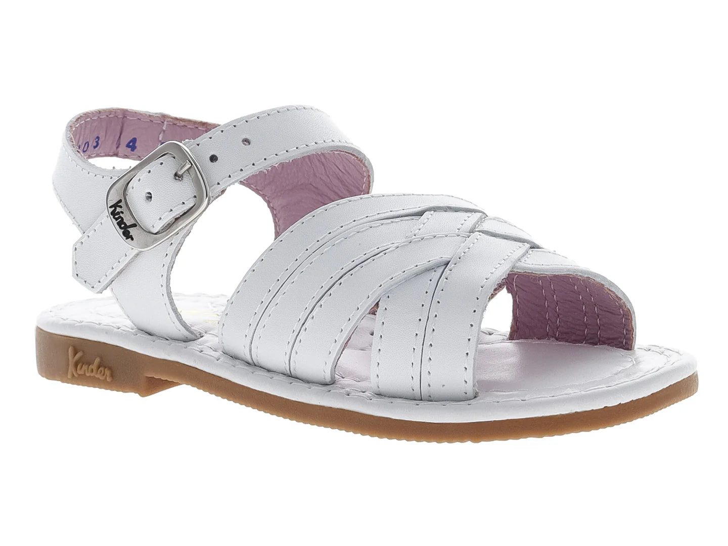 Sandalias Kinder Blancas para Niña