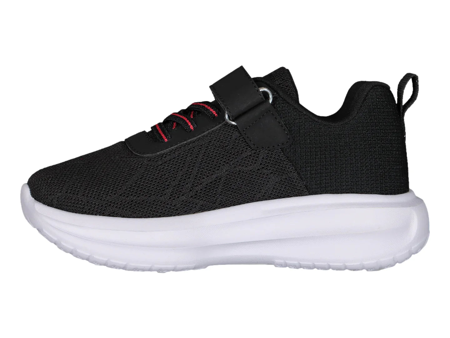 Tenis Charly Road Casual Negro y Blanco para Niña
