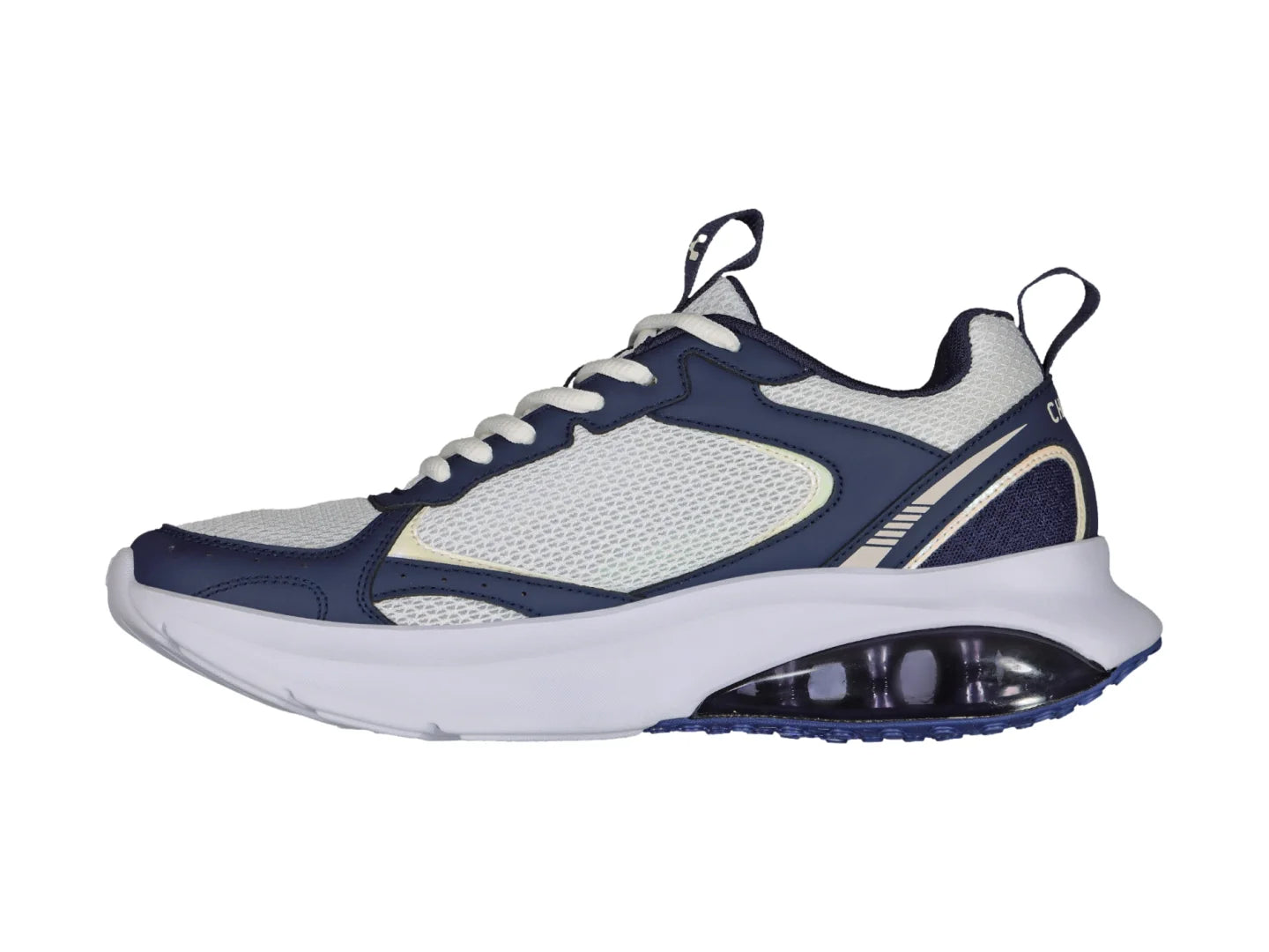 Tenis Charly Blanco Azul Marino y Beige para Hombre