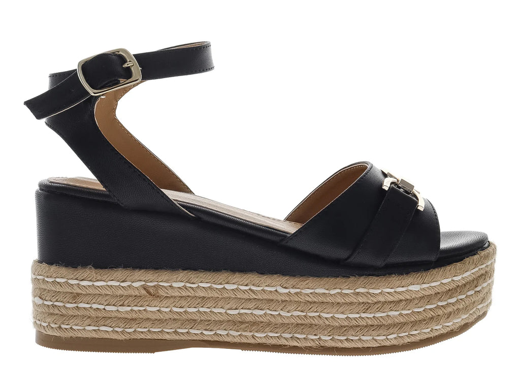 Sandalias de Plataforma Luna Rosa Negro para Mujer
