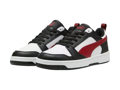 Tenis PUMA Rebound V6 Low Blanco con Rojo para Hombre