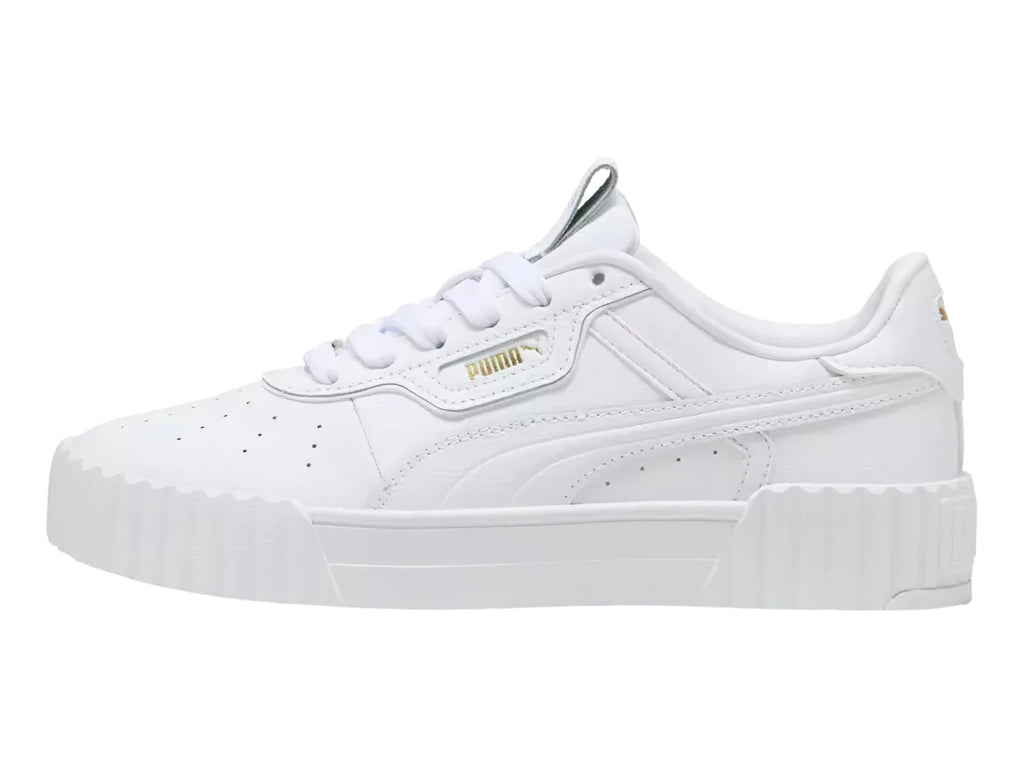 Tenis PUMA Carina 30 Luxe Blanco y Oro para Mujer