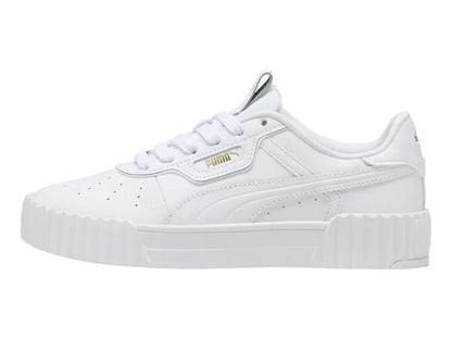 Tenis PUMA Carina 30 Luxe Blanco y Oro para Mujer