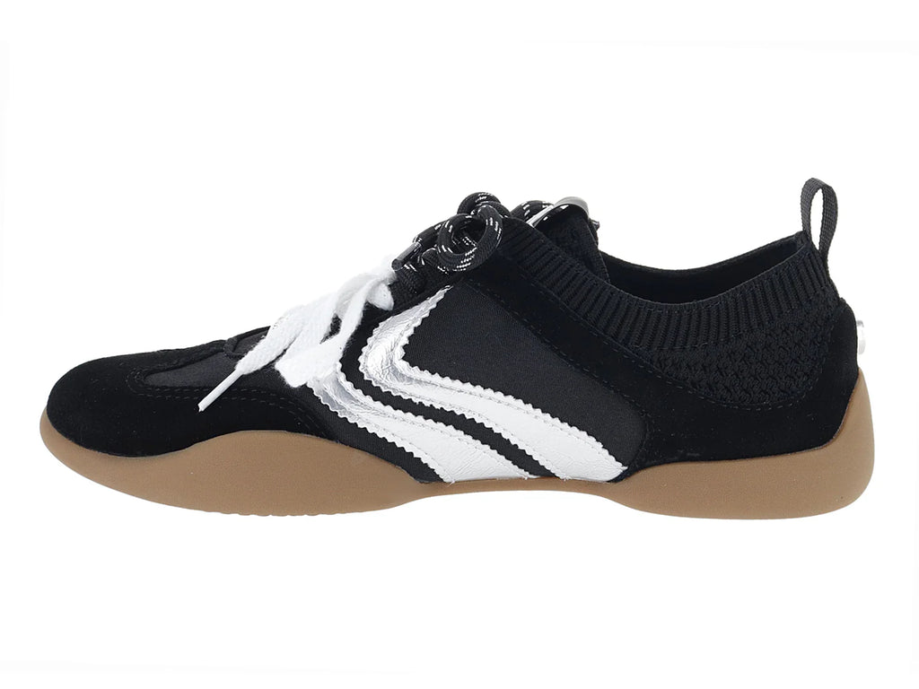 Tenis Steve Madden Biscot Ti Negro Plata para Mujer