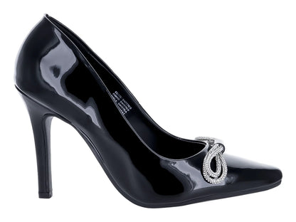 Zapatillas Lady Paulina Negro Charol para Mujer