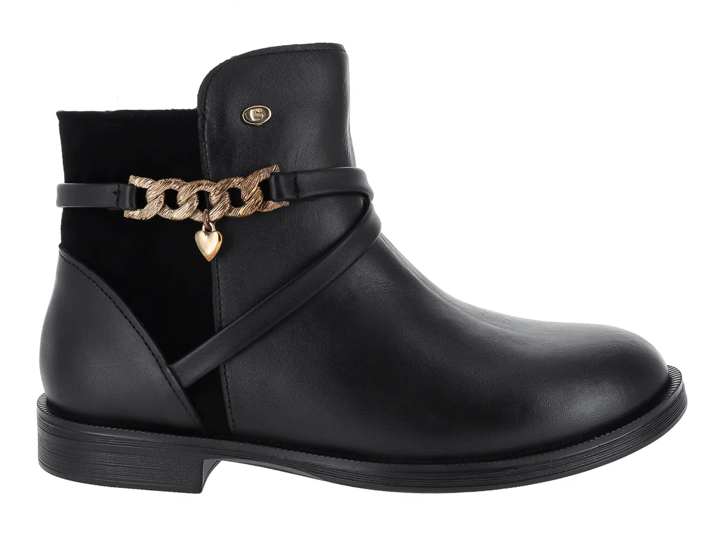 Botines Coqueta Negro para Niña