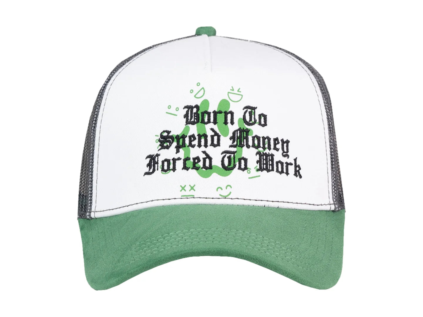 Gorra JC Hats Spend Money Blanco y Verde para Hombre