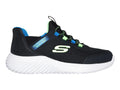 Tenis Skechers Bounder Azul y Lima para Niño