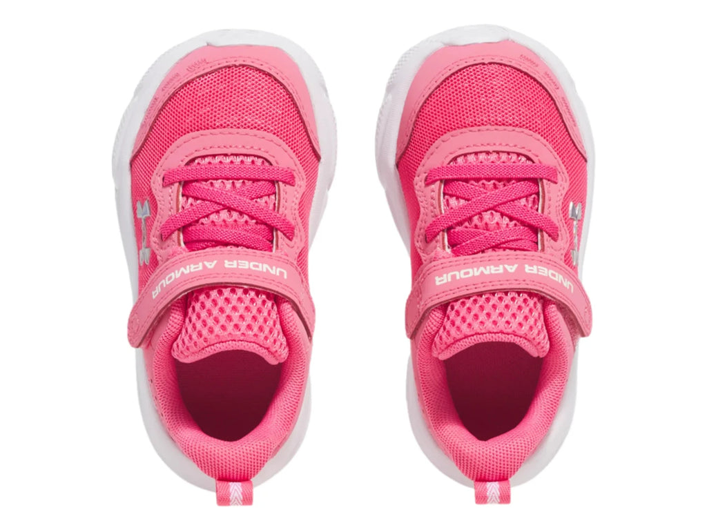 Tenis Under Armour Assert 10 Rosa y Blanco para Niña