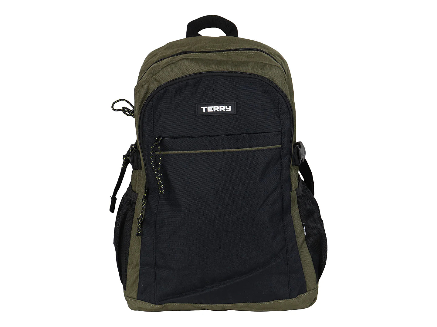 Mochila Terry Verde Militar y Negro