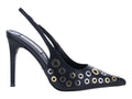 Tacones Steve Madden Alchem Negro Plata y Dorado para Mujer