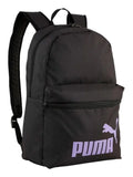 Mochila Puma Phase Negro y Lavanda Unisex