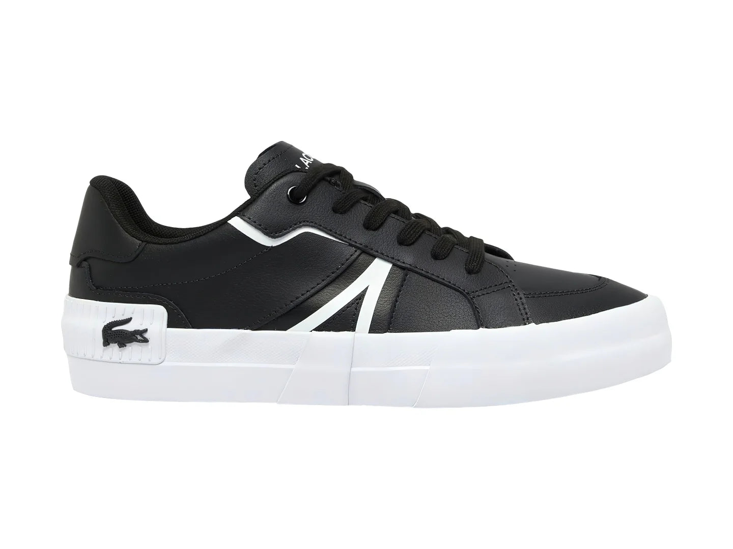 Tenis Lacoste Negro con Blanco para Hombre