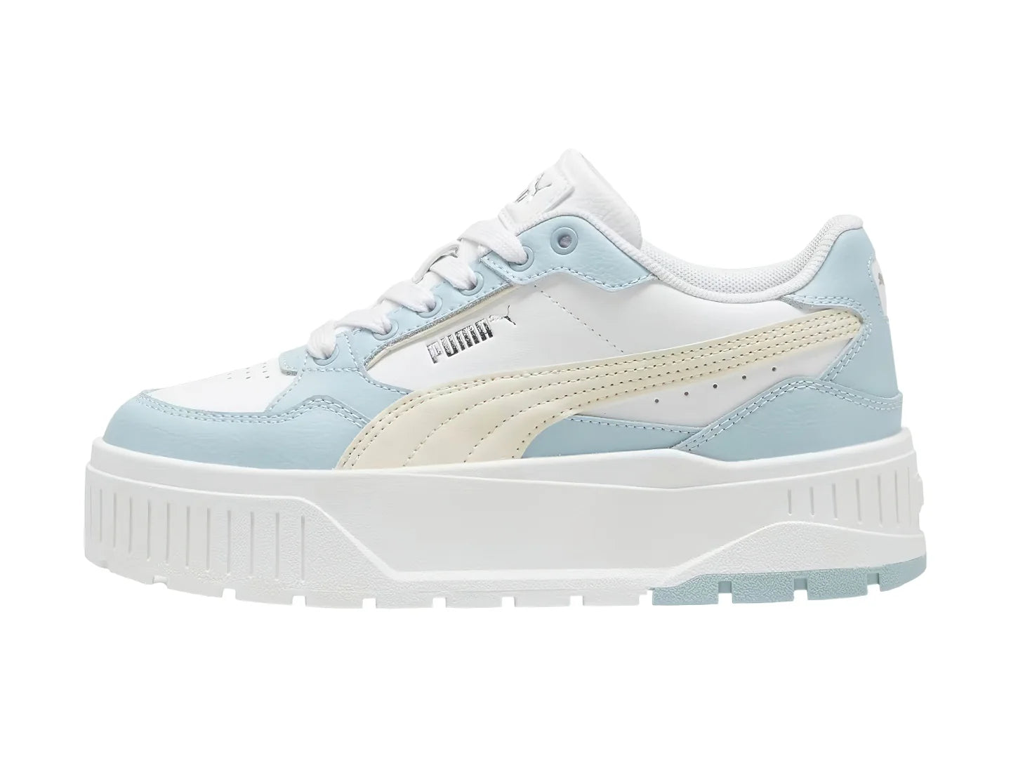 Tenis PUMA Carmen II Idol Blanco y Azul para Niña