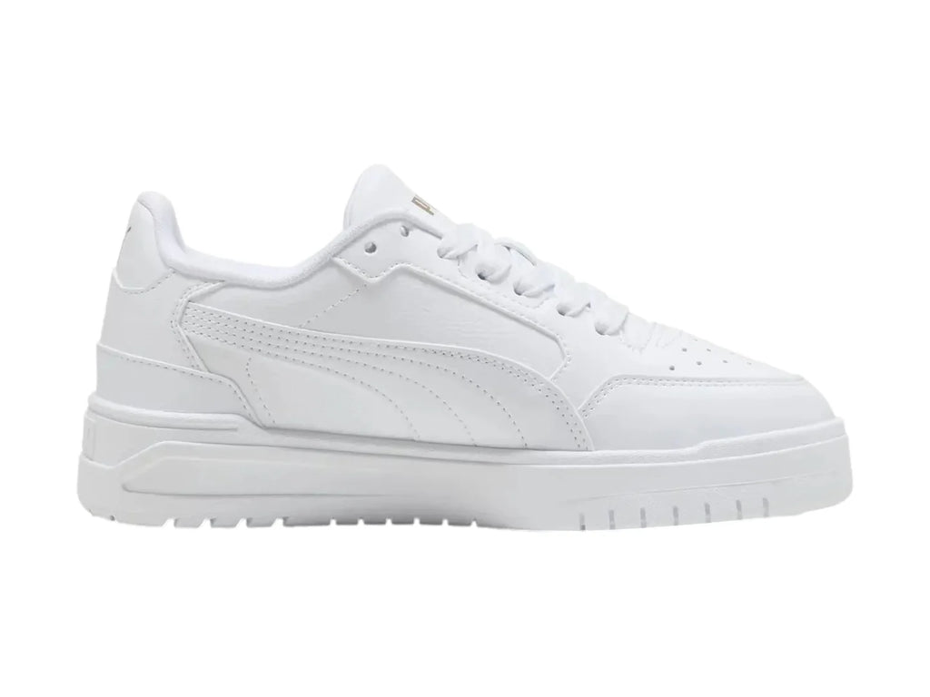Tenis PUMA Shuffle Downtown Lo Blanco y Oro para Niño