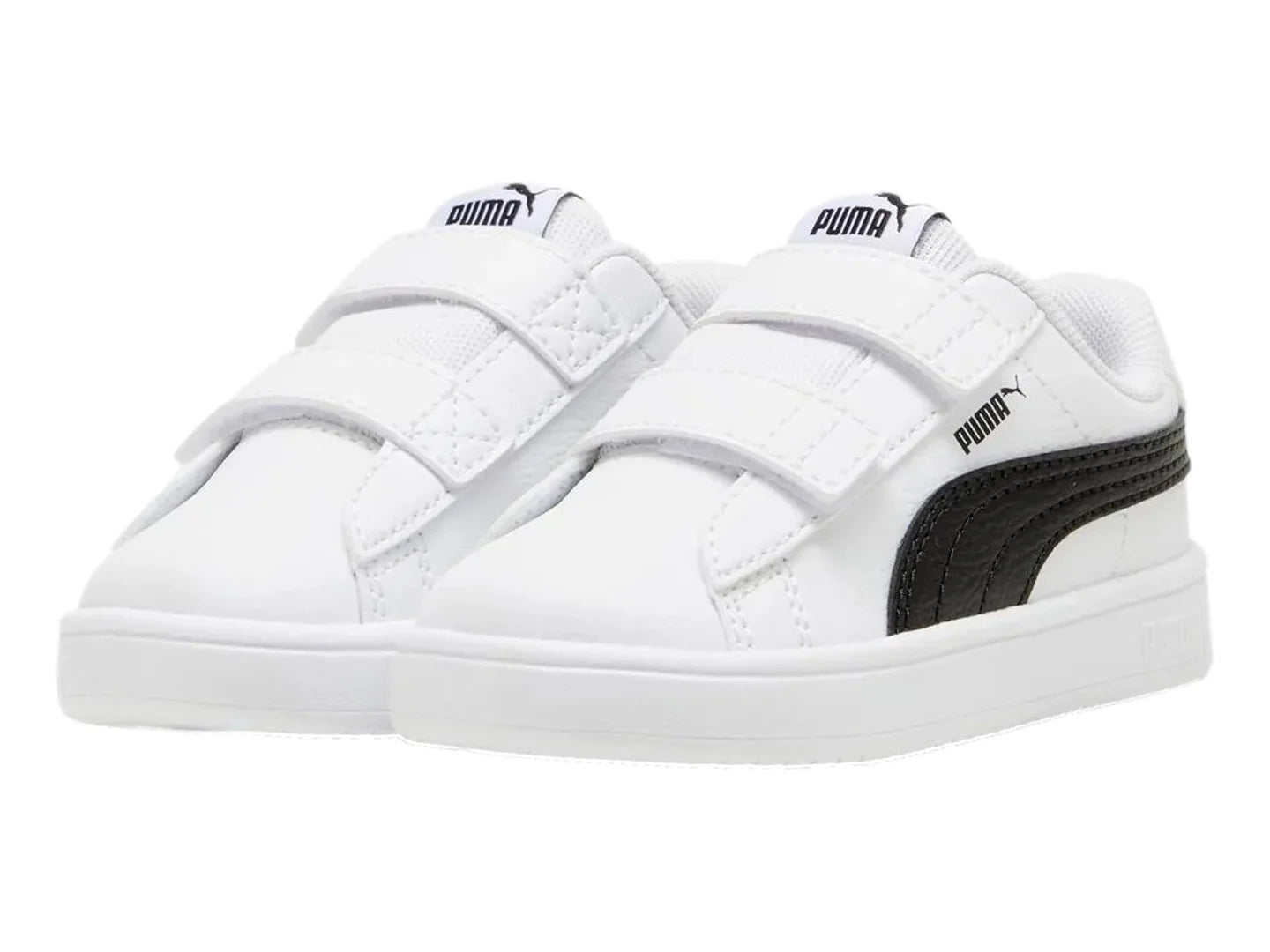 Tenis Puma Rickie Classic V Blanco y Negro para Niño
