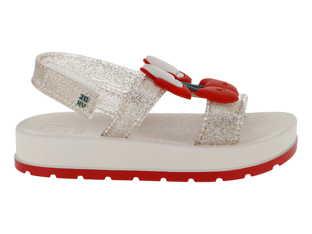 Sandalias Zaxi Hueso Lustre Cherry para Niña