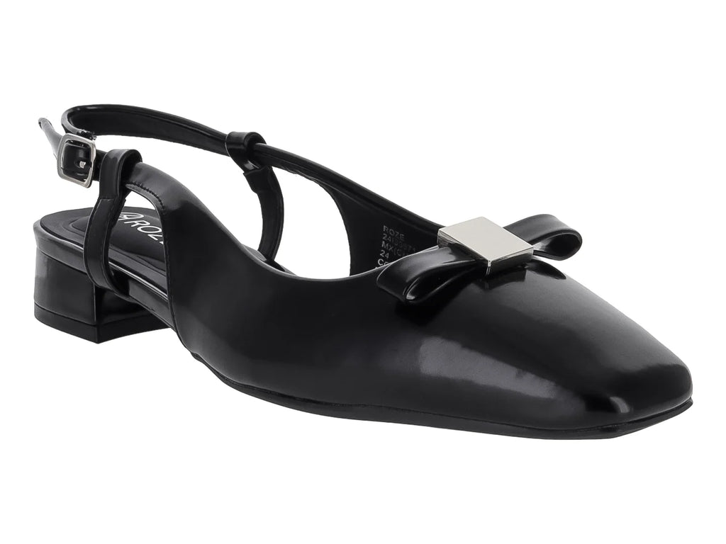 Zapatos Flats Ballerina Roze Negro para Mujer