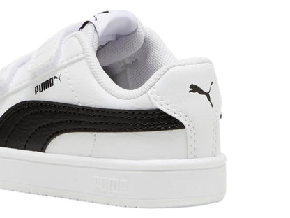 Tenis Puma Rickie Classic V Blanco y Negro para Niño