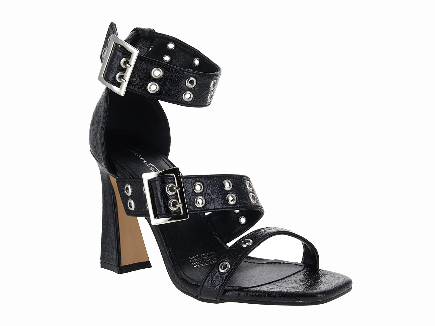 Sandalias de Tacón Senties Negro para Mujer