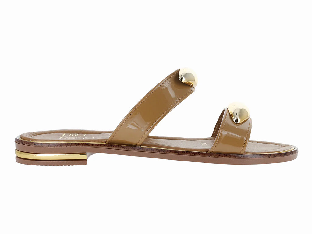 Sandalias Luna Rosa Color Natural de Charol para Mujer