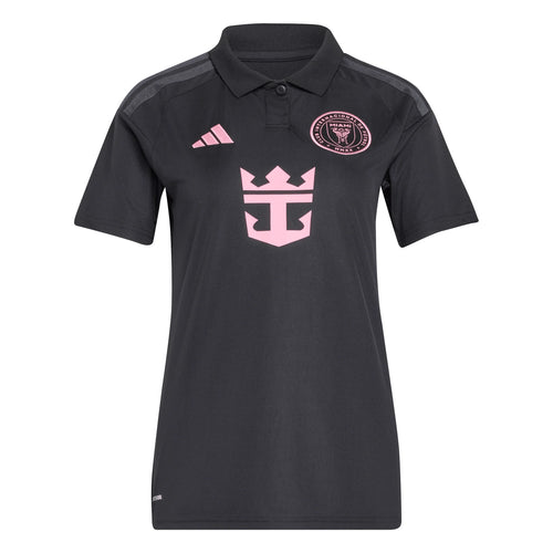 adidas Inter Miami CF Away Messi Womens Soccer Jersey 26 27 Black Pink