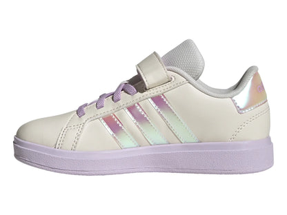 Tenis Adidas Grand Court 20 Blanco y Lila para Niña