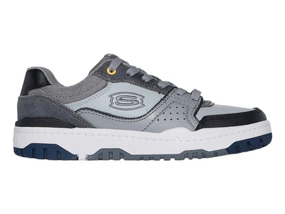 Tenis Skechers Street B Gris y Negro para Niño