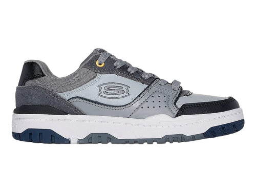 Tenis Skechers Street B Gris y Negro para Niño