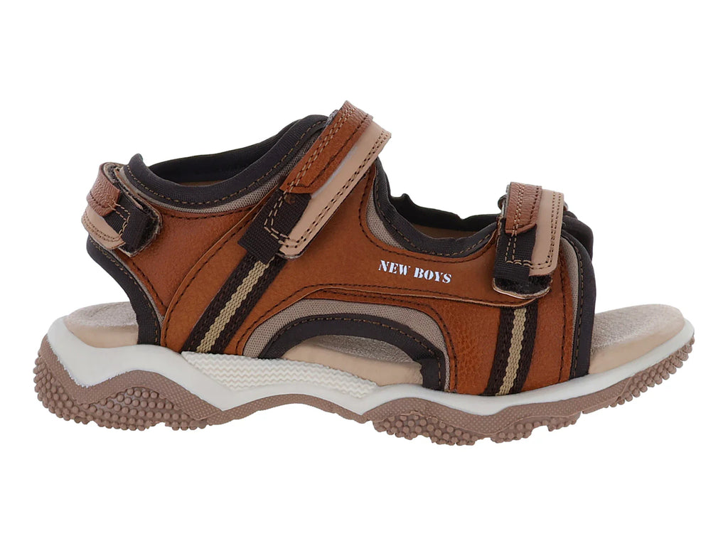 Sandalias New Boys Color Canela para Niño