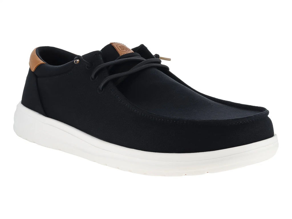 Tenis Hey Dude Paul Canvas Negros para Hombre