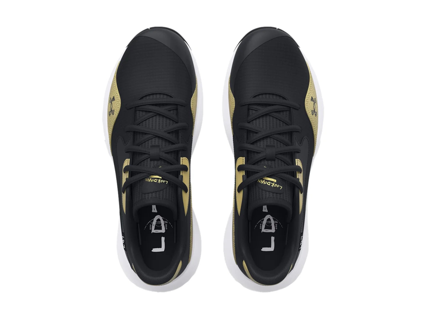 Tenis Under Armour Lockdown 7 Low Negro y Dorado para Hombre