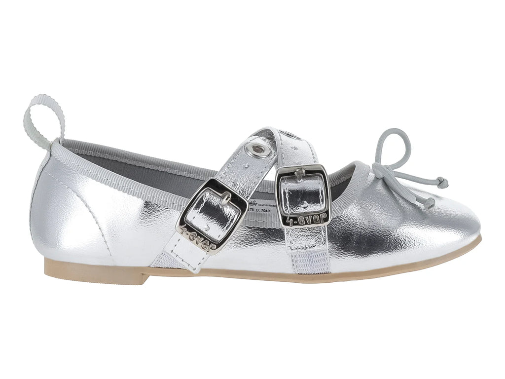 Zapatos Planos 4EVER Color Plata para Niña