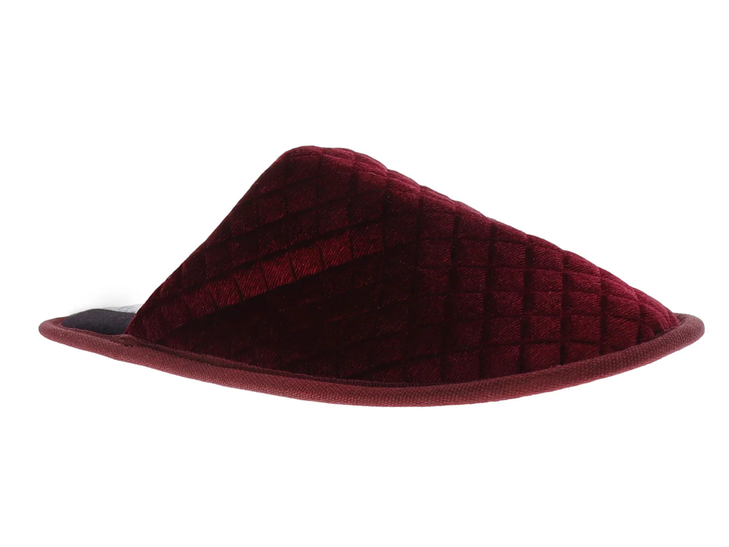 Pantuflas Cabrales de Terciopelo Acolchado Color Vino