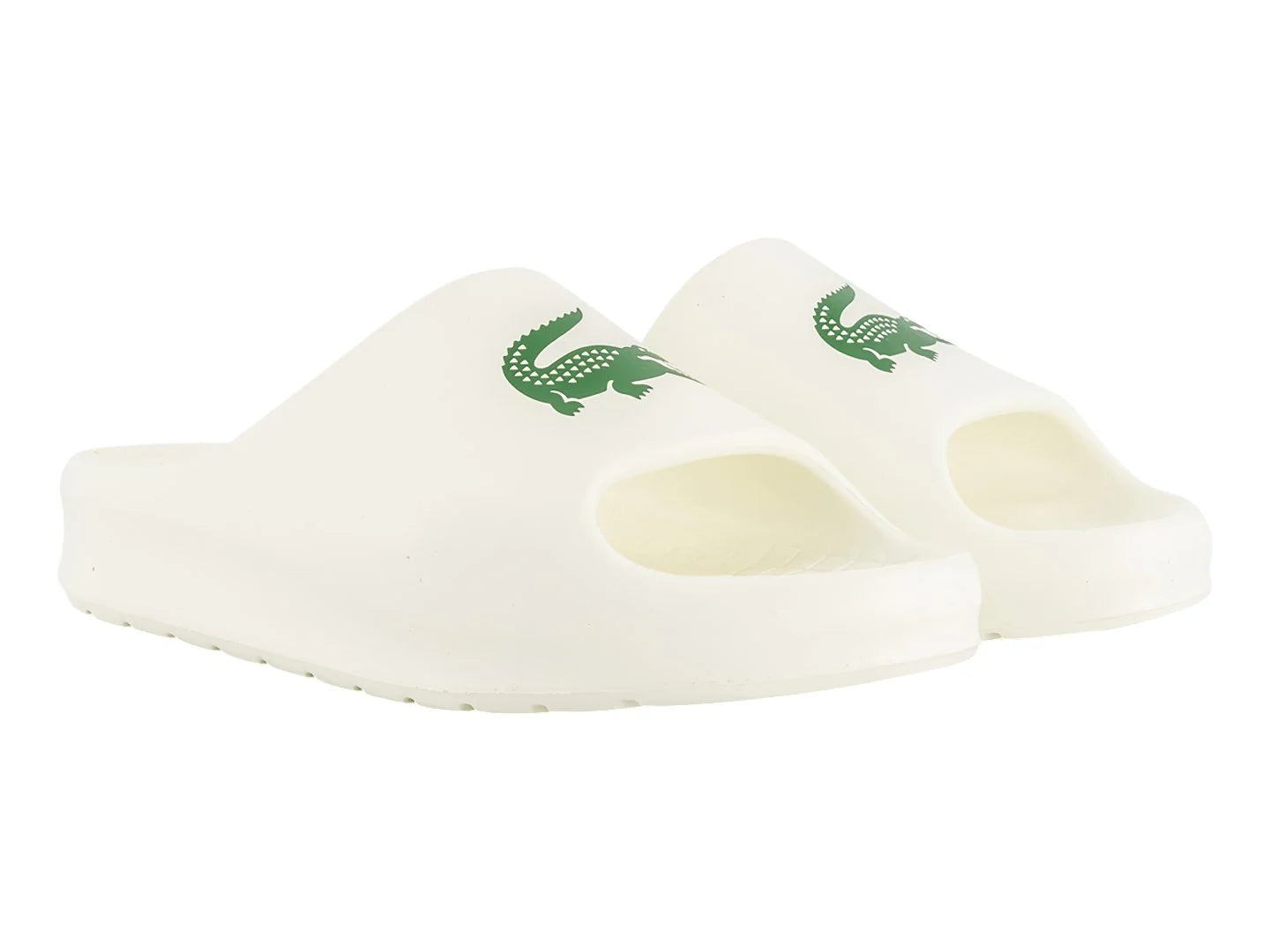 Sandalias Lacoste Serve Slide 20 Blanco y Verde para Mujer