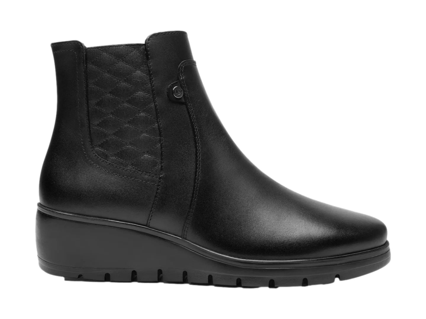 Botines Flexi Negros de Cuero para Mujer