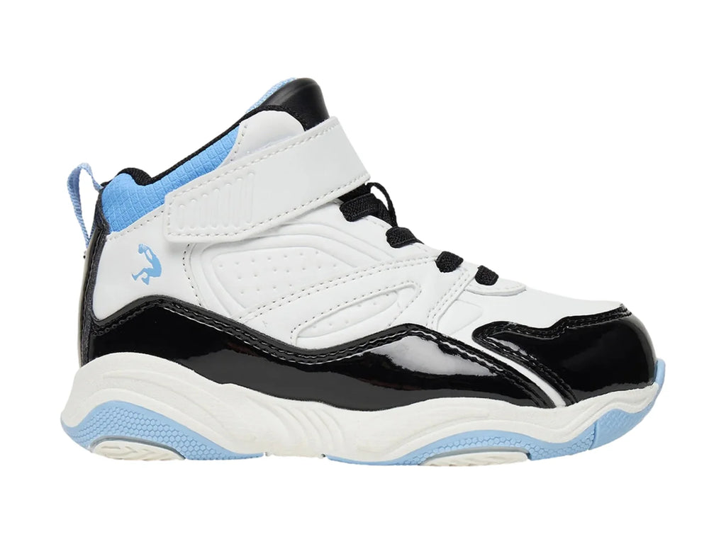 Tenis SHAQ Shaqnotize Blanco Negro y Azul para Niño