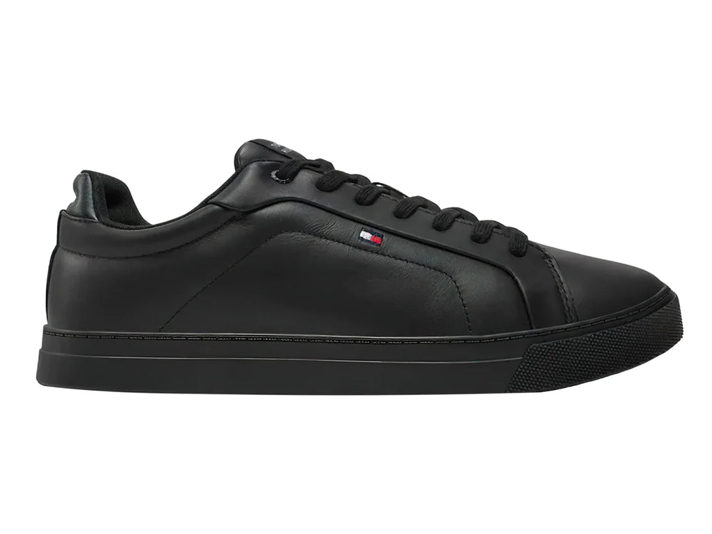 Tenis Tommy Hilfiger Icon Court LTH Flag Negro para Hombre