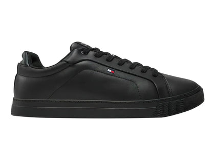 Tenis Tommy Hilfiger Icon Court LTH Flag Negro para Hombre