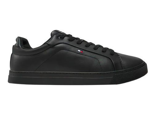 Tenis Tommy Hilfiger Icon Court LTH Flag Negro para Hombre